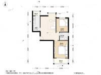 广益博苑2室2厅1卫93㎡户型图