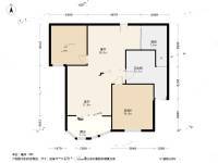 广益博苑2室2厅1卫96㎡户型图