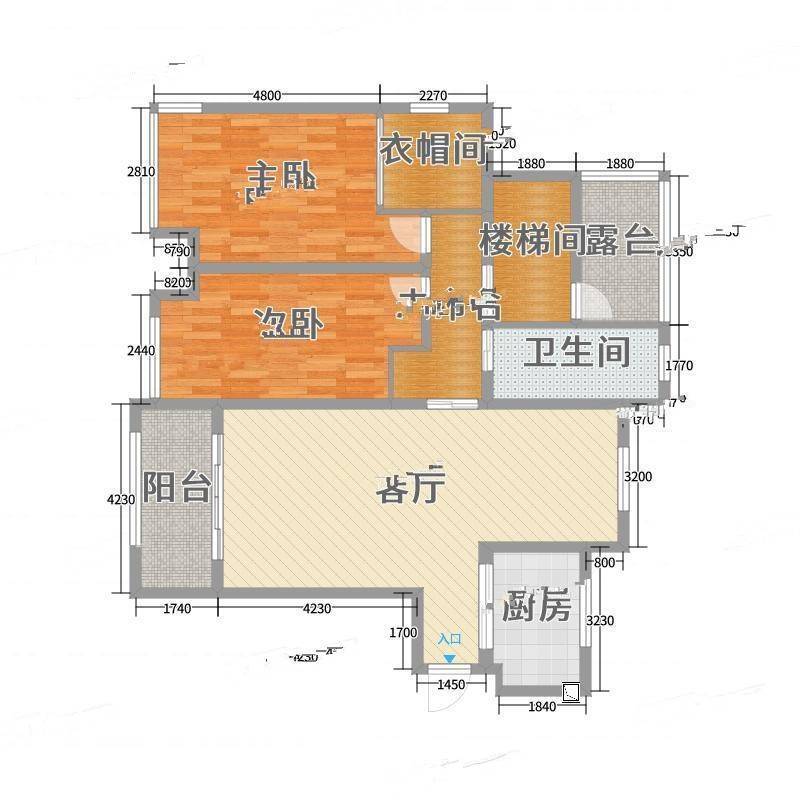 上海花园2室0厅0卫125㎡户型图