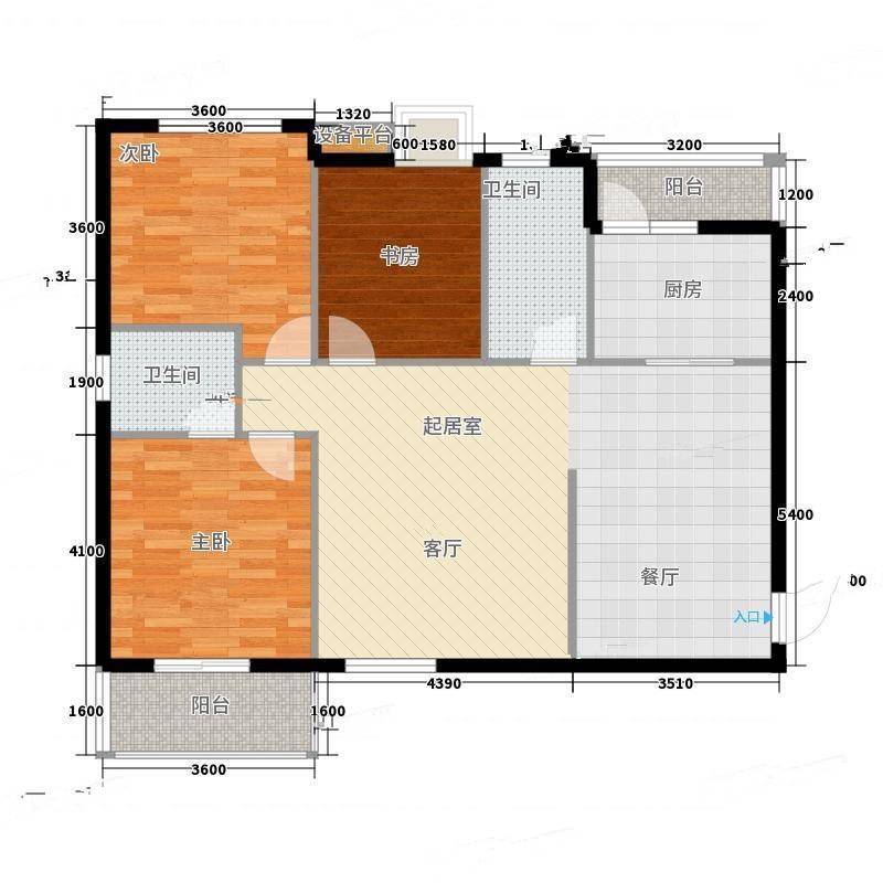 山城一品3室0厅0卫126㎡户型图