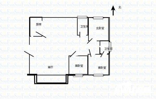 瑞源名嘉城3室2厅2卫174㎡户型图