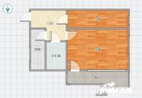 太清路社区1室1厅1卫49㎡户型图