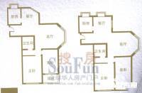 鼎城2室2厅1卫116㎡户型图