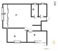 绿城百合花园2室2厅1卫89㎡户型图