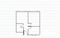 虎山花苑四期1室1厅1卫51㎡户型图