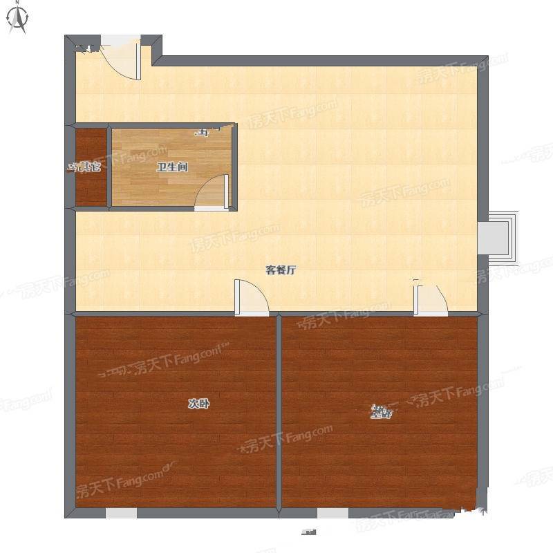 天泰金融广场B座2室1厅0卫95㎡户型图