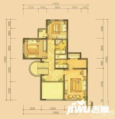 天泰馥香谷二期沁园4室2厅2卫206㎡户型图