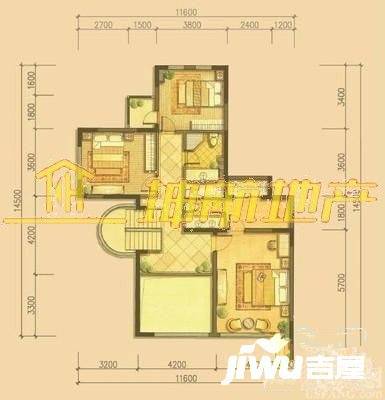 天泰馥香谷二期沁园4室2厅2卫206㎡户型图