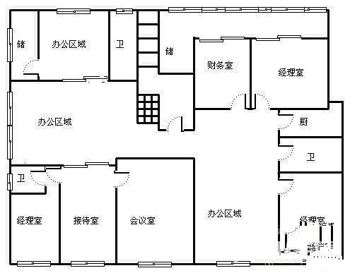 海同峰汇5室4厅3卫350㎡户型图