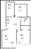 新贵都二期3室2厅2卫118㎡户型图