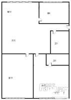 南京路小区(市南)2室2厅1卫100㎡户型图