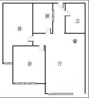 江山帝景2室2厅1卫114㎡户型图