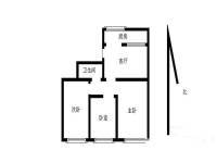 镇江路小区（市南区）3室1厅1卫105㎡户型图