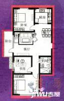 海尔东城国际3室2厅1卫116㎡户型图