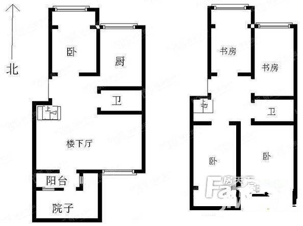 香港花园碧瑶湾5室3厅2卫184㎡户型图