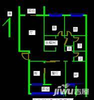 远洋滨海花园3室2厅2卫156㎡户型图