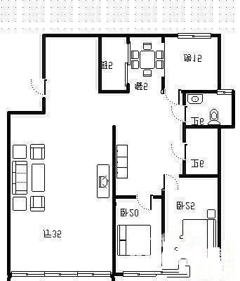 远洋滨海花园3室2厅2卫156㎡户型图