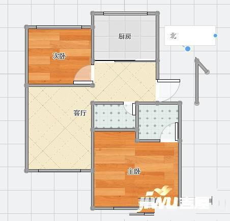 芝泉山庄2室2厅2卫105㎡户型图