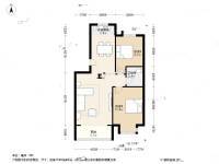 西元庄六期2室2厅1卫96.4㎡户型图