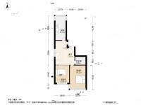 华城路五小区2室1厅1卫76.4㎡户型图