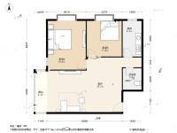 天河国际2室1厅1卫114.3㎡户型图