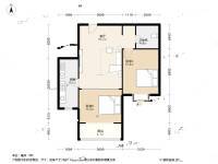 福岭嘉苑三期2室1厅1卫90.1㎡户型图