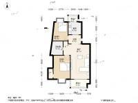 城建阳光山色2室1厅1卫101.3㎡户型图