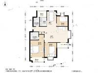 城建阳光山色3室2厅2卫131.8㎡户型图