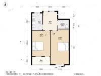 东山路社区2室1厅1卫62.6㎡户型图