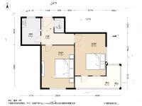 高苑路小区2室1厅1卫61.2㎡户型图