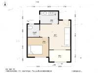 青岛海怡新城1室1厅1卫49.3㎡户型图