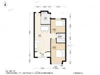中海国际社区润园2室2厅1卫86.5㎡户型图