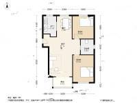 海尔京峰雅居2室1厅1卫93㎡户型图