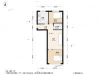 滨河路小区2室1厅1卫65.5㎡户型图