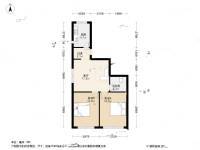 滨河路小区2室1厅1卫66.7㎡户型图