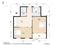 滨河路小区2室1厅1卫78.3㎡户型图