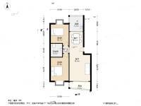 广业小镇2室2厅1卫76.8㎡户型图