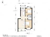 广业小镇2室2厅1卫76.3㎡户型图