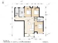 七星花园3室2厅2卫121㎡户型图