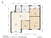 丽海花园3室2厅2卫115.1㎡户型图