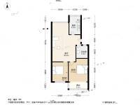 丽海花园2室1厅1卫80.7㎡户型图