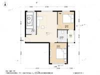 南港小区2室1厅1卫83.5㎡户型图