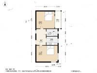 吴兴路社区2室1厅1卫56.4㎡户型图