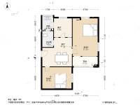 新昌路2室1厅1卫57.7㎡户型图