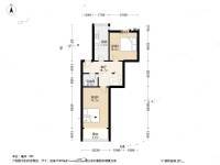 新昌路2室1厅1卫60.9㎡户型图