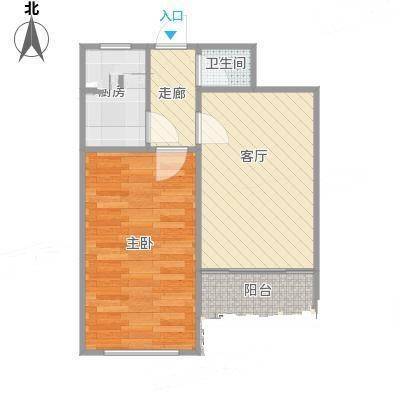 团岛社区1室0厅0卫64㎡户型图