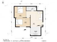 仰口路小区2室1厅1卫63㎡户型图