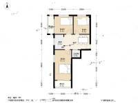 仰口路小区3室1厅1卫72.8㎡户型图