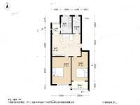 珠海一路社区2室1厅1卫76.7㎡户型图