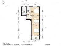 西藏二路2室1厅1卫70㎡户型图
